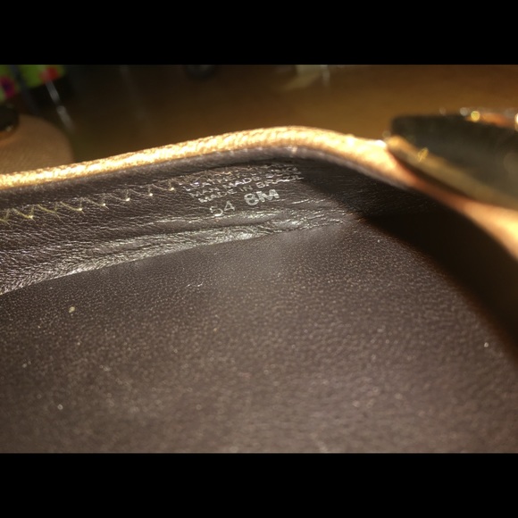 Tory Burch Reva Metallic Flats In Gold - Picture 5 of 5